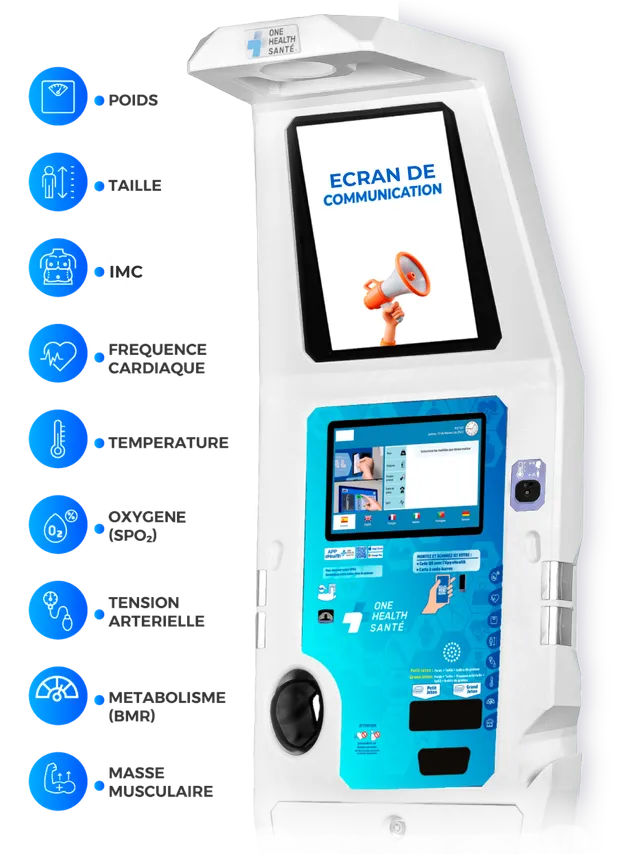Écran interactif de la Station Santé